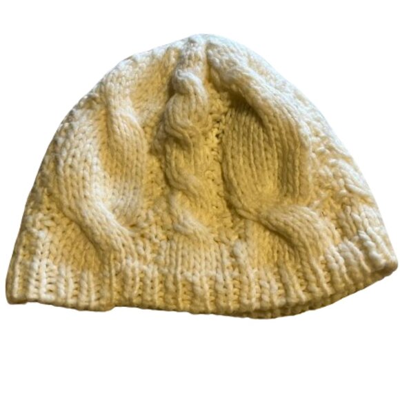 Ana Cable Knit Cream Colored Winter Hat - Picture 1 of 2